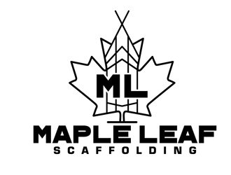 Maple Leaf Scaffolding logo design by DreamLogoDesign