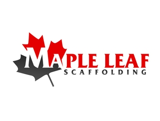 Maple Leaf Scaffolding logo design by DreamLogoDesign