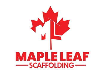 Maple Leaf Scaffolding logo design by DreamLogoDesign