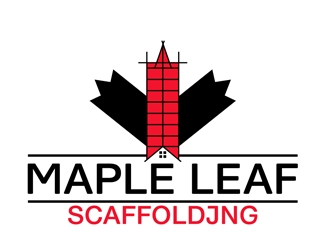 Maple Leaf Scaffolding logo design by DreamLogoDesign