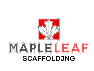 Maple Leaf Scaffolding logo design by DreamLogoDesign
