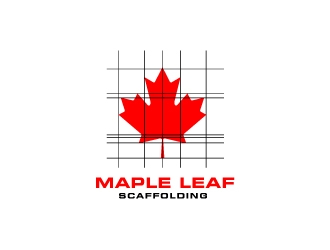 Maple Leaf Scaffolding logo design by Suvendu