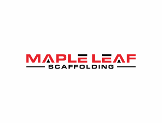Maple Leaf Scaffolding logo design by Editor
