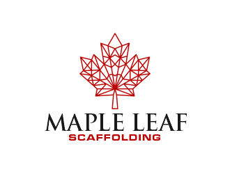 Maple Leaf Scaffolding logo design by SmartTaste