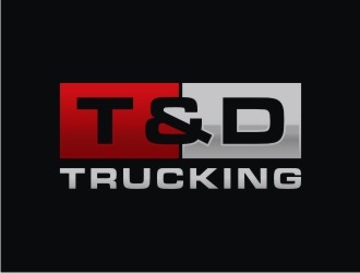 T&D Trucking logo design by sabyan