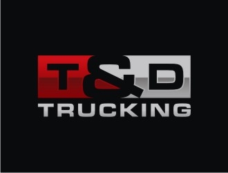 T&D Trucking logo design by sabyan