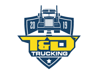 T&D Trucking logo design by IanGAB