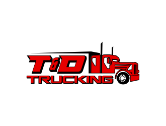 T&D Trucking logo design by nandoxraf