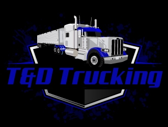 T&D Trucking logo design by AamirKhan