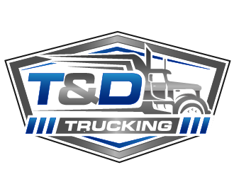 T&D Trucking logo design by THOR_