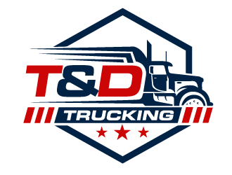 T&D Trucking logo design by THOR_