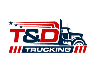 T&D Trucking logo design by THOR_