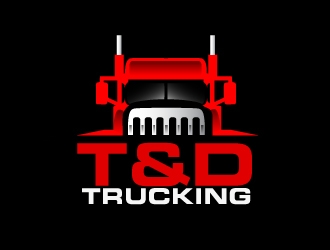 T&D Trucking logo design by AamirKhan