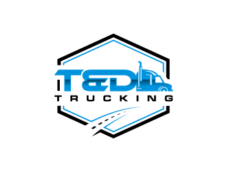 T&D Trucking logo design by ammad