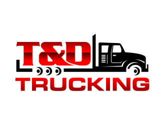 T&D Trucking logo design by cintoko