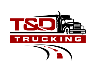 T&D Trucking logo design by cintoko