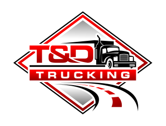 T&D Trucking logo design by cintoko