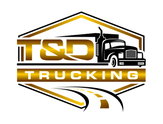 T&D Trucking logo design by cintoko