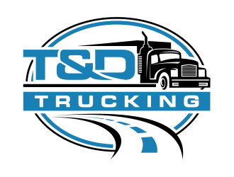 T&D Trucking logo design by cintoko