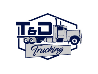 T&D Trucking logo design by axel182