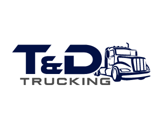 T&D Trucking logo design by axel182