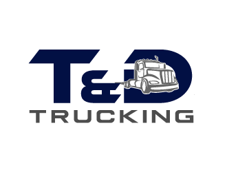 T&D Trucking logo design by axel182