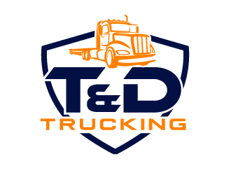 T&D Trucking logo design by axel182