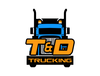 T&D Trucking logo design by nandoxraf