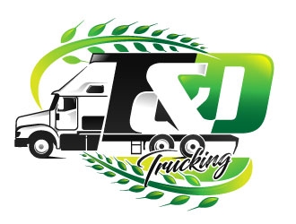 T&D Trucking logo design by Suvendu