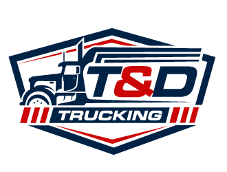 T&D Trucking logo design by THOR_
