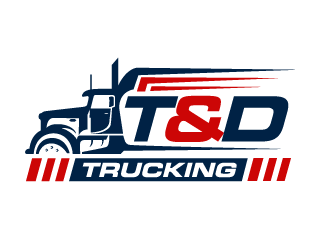 T&D Trucking logo design by THOR_