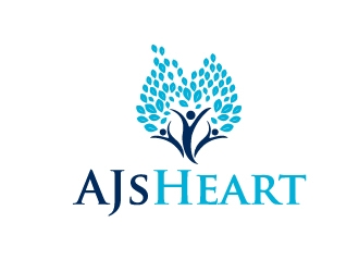 AJs Heart logo design by Marianne