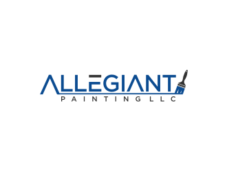 Allegiant Painting LLC logo design by Barkah