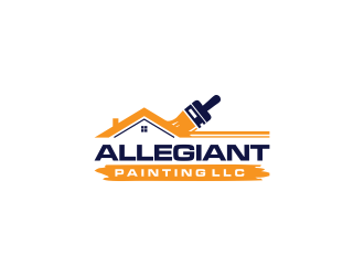 Allegiant Painting LLC logo design by haidar