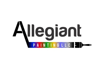 Allegiant Painting LLC logo design by mercutanpasuar
