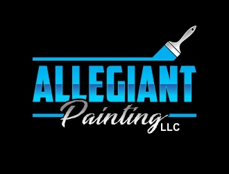 Allegiant Painting LLC logo design by mercutanpasuar