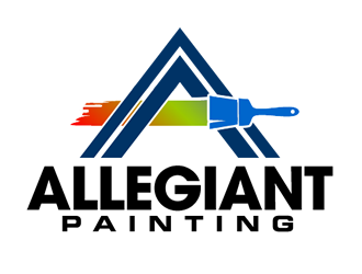 Allegiant Painting LLC logo design by Coolwanz
