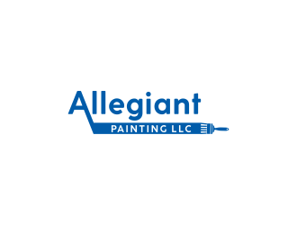 Allegiant Painting LLC logo design by RIANW