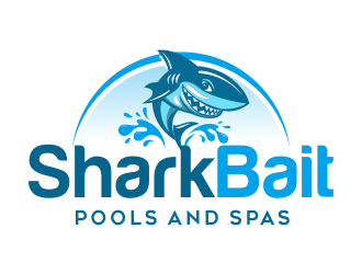 Shark Bait Pools and Spas logo design by AisRafa