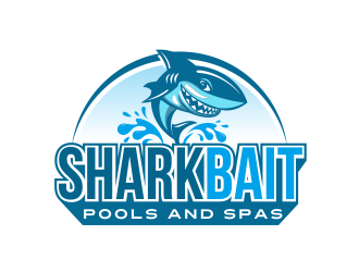 Shark Bait Pools and Spas logo design by AisRafa
