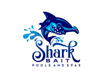 Shark Bait Pools and Spas logo design by AisRafa