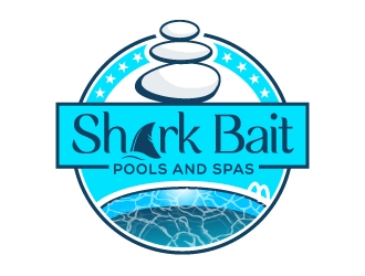 Shark Bait Pools and Spas logo design by Suvendu