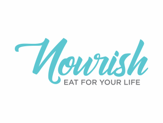 Nourish. Eat for your life logo design by eagerly