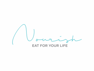Nourish. Eat for your life logo design by eagerly
