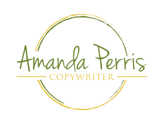 Amanda Perris - copywriter logo design by qqdesigns