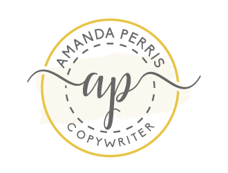 Amanda Perris - copywriter logo design by akilis13
