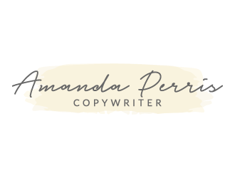 Amanda Perris - copywriter logo design by akilis13