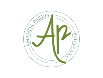 Amanda Perris - copywriter logo design by qqdesigns