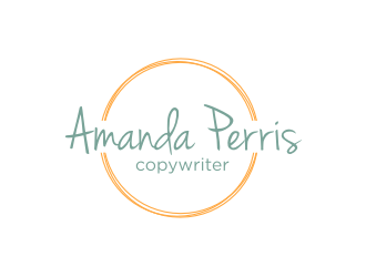 Amanda Perris - copywriter logo design by Barkah