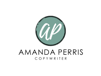 Amanda Perris - copywriter logo design by Barkah